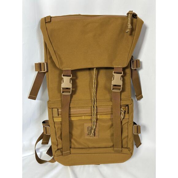 NWOT TOPO Designs Backpack Brown Commuter Everyday Padded Laptop Sleeve - Picture 1 of 11